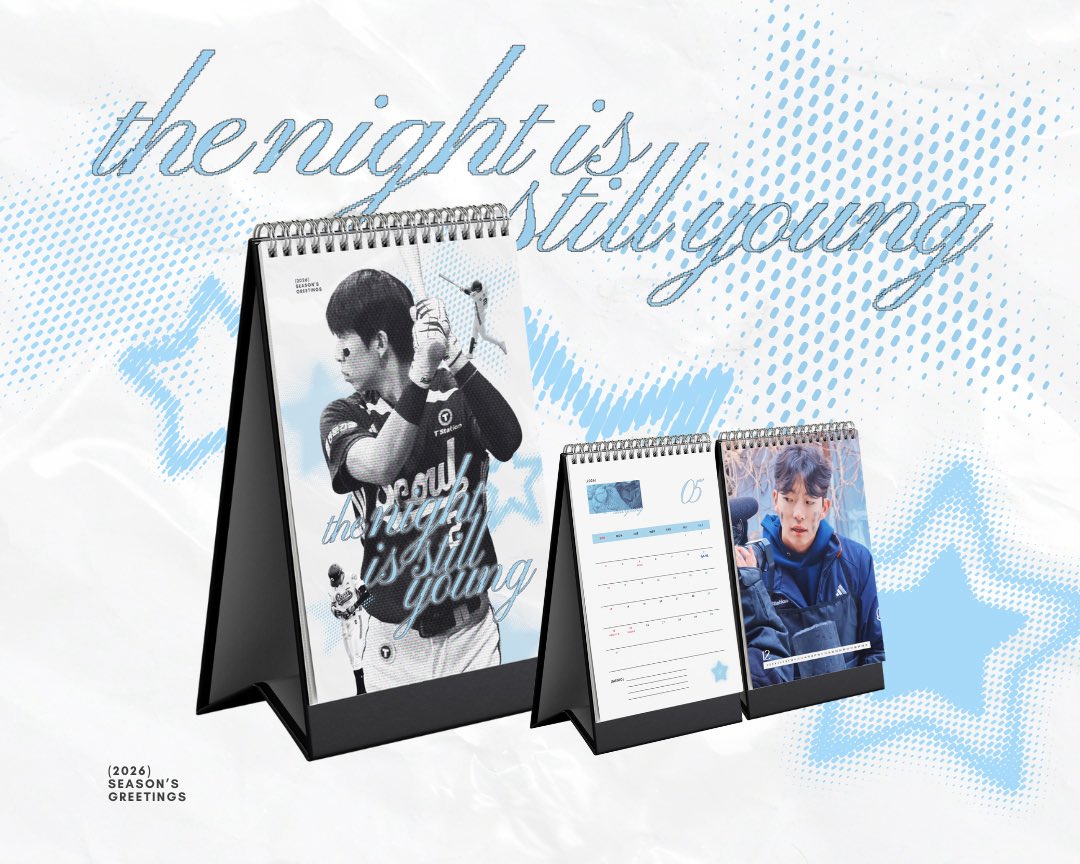 𝟮𝟬𝟮𝟲 𝘀𝗲𝗮𝘀𝗼𝗻'𝘀 𝗴𝗿𝗲𝗲𝘁𝗶𝗻𝗴 𝗳𝗼𝗿 𝗻𝗼.𝟮 ✩
© twinkle
-

148mm x 208mm
25p
‘26.01 - ’26.12

-

#RT 추첨 2분께 캘린더를 보내드립니다. 
(당첨자 발표 • 배송 모두 1월 중‧ ₊˚🌐⊹♡)

#김민석 #두산베어스