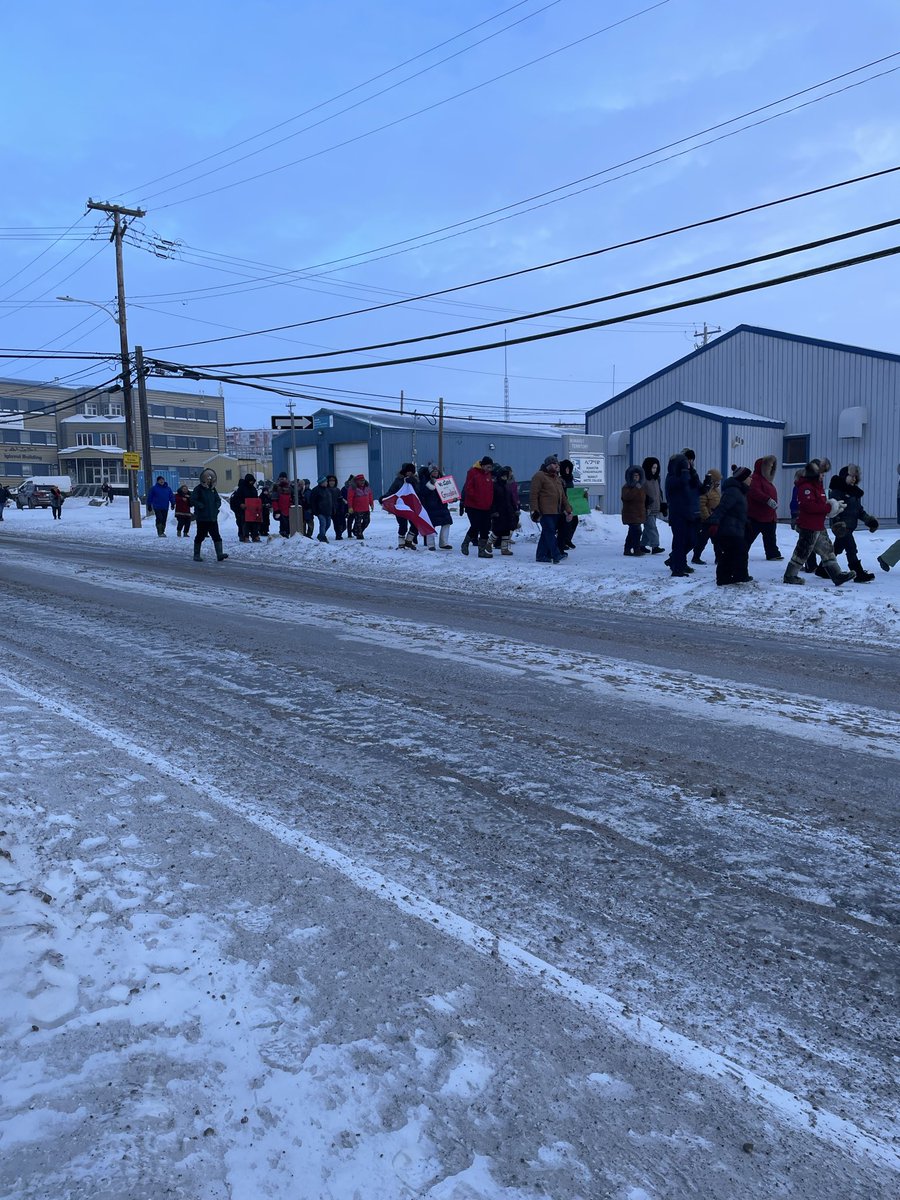 <a href="/OJoelsen/">Orla Joelsen</a> Iqaluit, NU residents showing support of Greenland. With windchill it was -28 C. <a href="/OJoelsen/">Orla Joelsen</a>