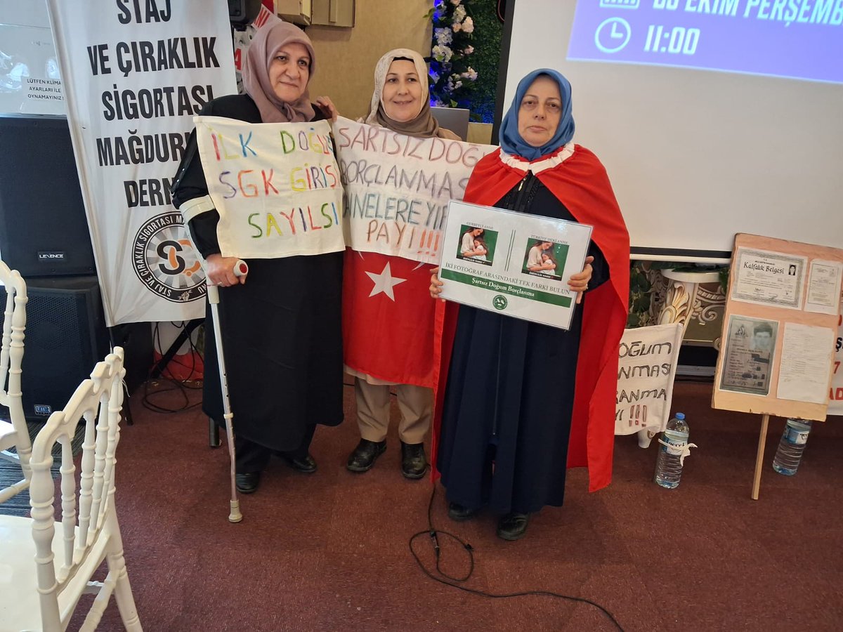 <a href="/ErsinBayav/">Ersin BAYAV</a> Bir kadın ekonomik bağımsızlığını kazandığında sadece kendi hayatını değiştirmez; ailesini güçlendirir ve tüm toplumunu dönüştürür anneler mağdur daha ne zaman ekonomik özgürlüğe kavuşacak <a href="/RTErdogan/">Recep Tayyip Erdoğan</a> <a href="/isikhanvedat/">Prof. Dr. Vedat Işıkhan</a> #ŞartsızDoğumBorçlanması