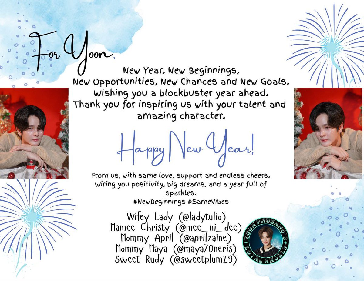 ypsnLoyalAngels's tweet image. A simple gesture of our support. Have an amazing year! Your ANGELS will always cheer for you on all your upcoming projects. Love you💜!

Tnx @ideakibkib @sweetplum29 @maya70neris @tulio_lady @mee_ni_dee @Aprilzainenida1 
#แก้มกลมของยุ่น
#ChubbyCheeks
#yoonpsn
#yoonpsn_LoyalAngels