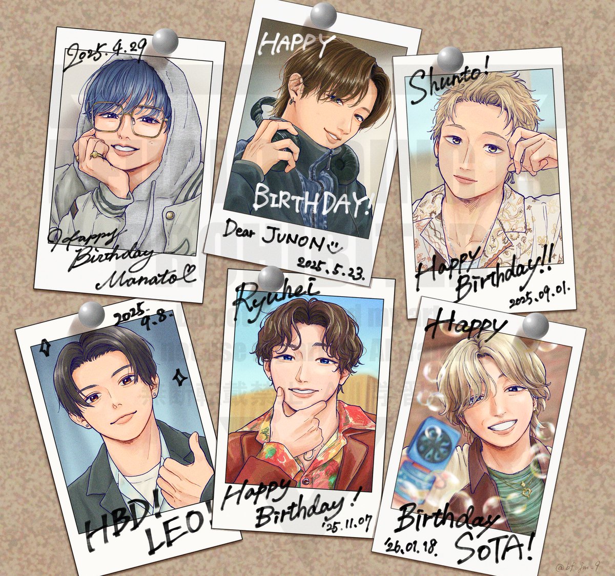 ﾋﾞﾌｧ誕も完走した〜‼️
なんちゃってチェキ楽しかった✌️

#BEFIRSTファンアート