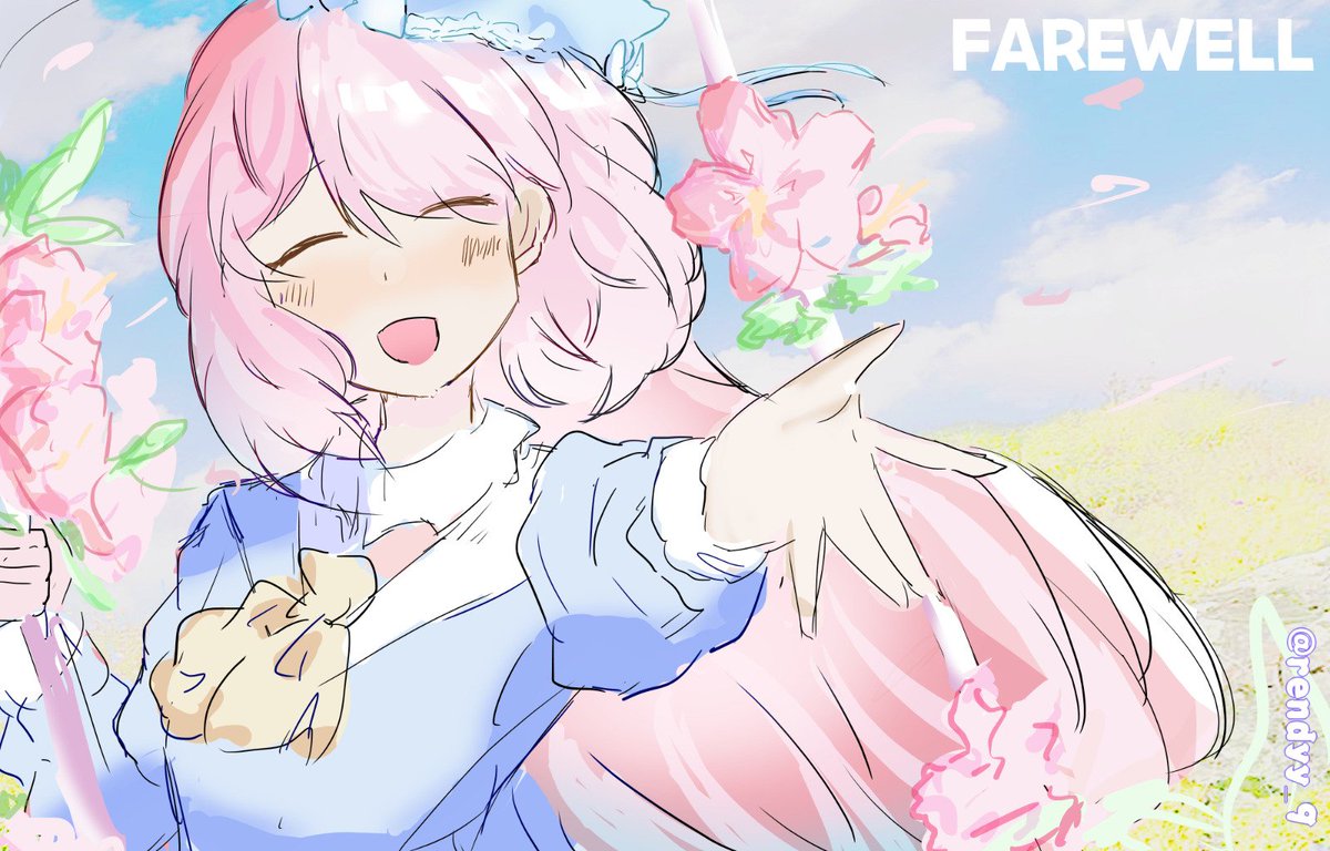 rendyy_9's tweet image. 🌺  a floral farewell!