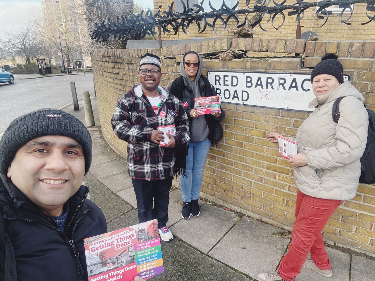 Great to be out canvassing in Woolwich Dockyard today with our Labour team 🌹
Speaking with residents, listening to local concerns, and sharing our plans for the ward and the wider borough.

Great support on the doorstep — thank you to everyone who took the time to chat! 💪😊