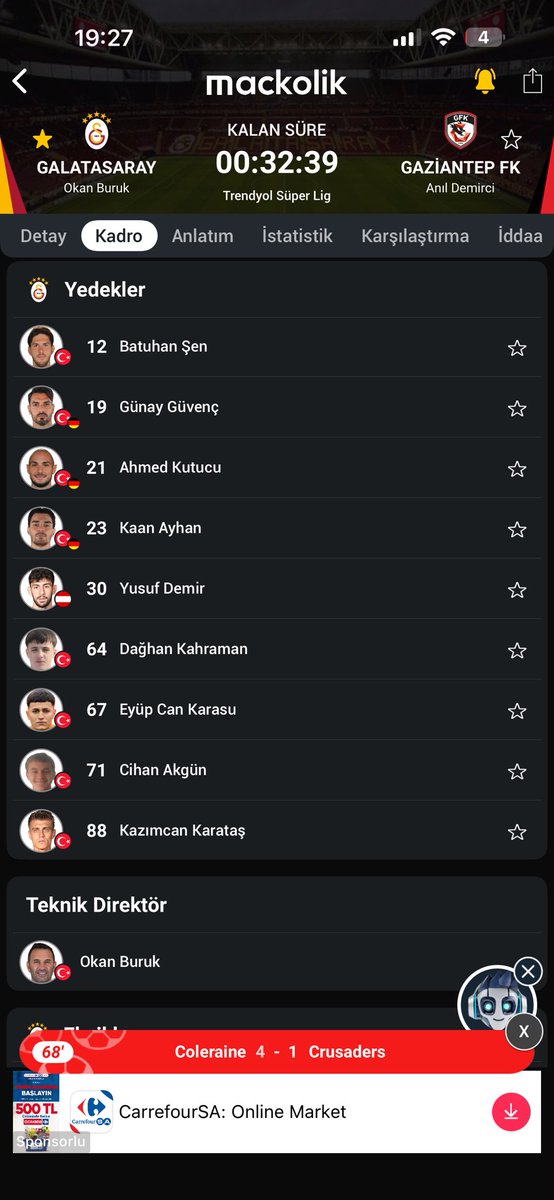 Allahım çıldırıcam bu yedek kulübesi ne Okaaaaaaaaaaaannnnn Allah seni bildiği gibi yapsın #yönetimistifa #TransferlerNerede #OkanBurukİstifa #DursunÖzbekİstifa #AbdullahKavukçuİstifa