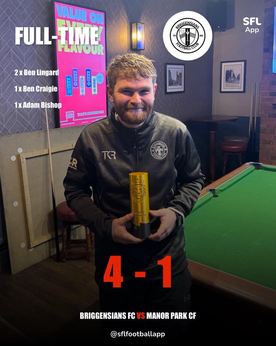 A comprehensive win at Scawby today for the Ensians. 

Sloppy start first 15 minutes saw us concede an early goal but after the wake up call we needed from new Gaffer Joe Stothard, we turned it on and went on to win the game 4-1. 

MOTM Adam Bishop, who looks delighted. #UTE