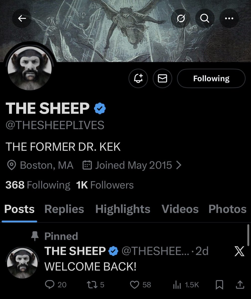 SHEEPSLIVE's tweet image. TO MY FRIENDS 
                                     FOLLOWING
FORMER DR. KEK

I HAD TO START OVER AGAIN
TWITTER/X LOGGED ME OUT
+ WONT LET ME SIGN BACK IN!

PLEASE FOLLOW FOR MORE CONTENT + LIVE SPACES!