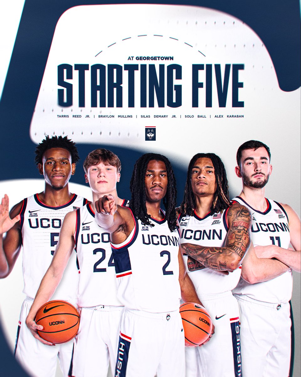 UConnMBB's tweet image. First 🖐️ in D.C.