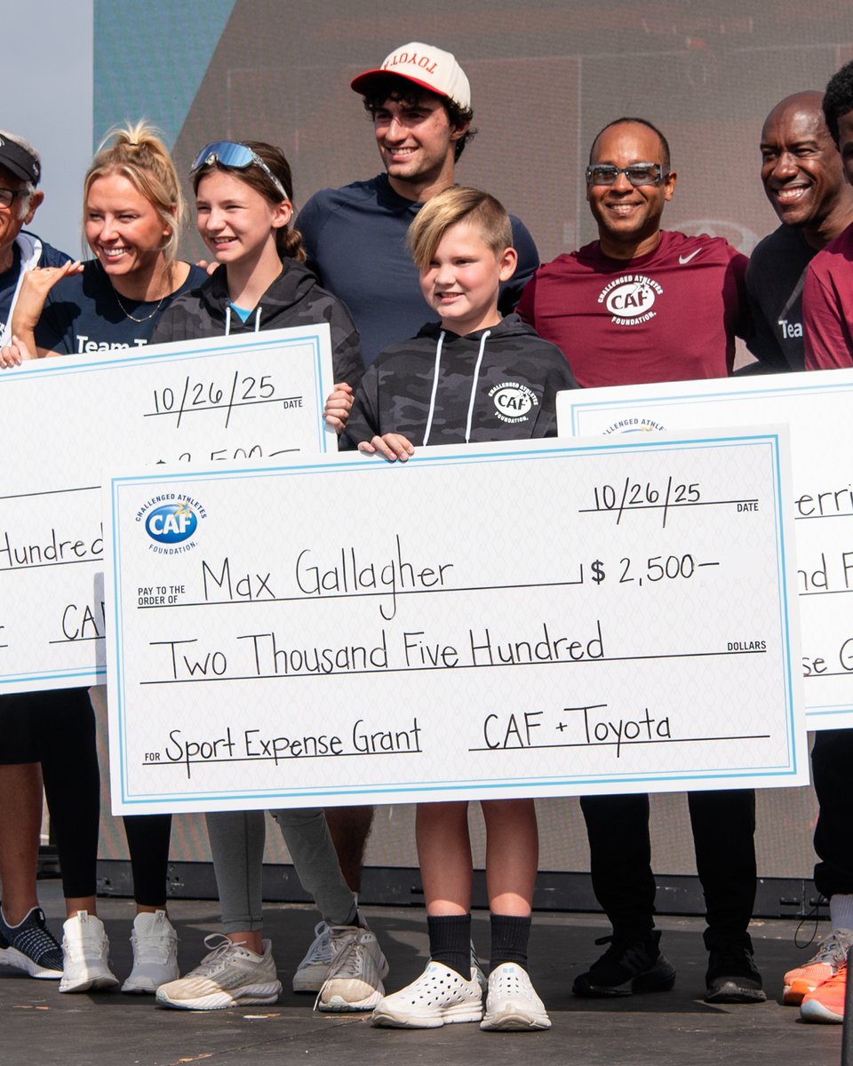 CAFoundation's tweet image. Max discovered his love for competition through adaptive swimming, track and field, triathlon, and rock climbing. After competing at Move United Nationals last year, he found new confidence and pride in sport.

His $2,500 @Toyota Sport Expense Grant will support his continued…