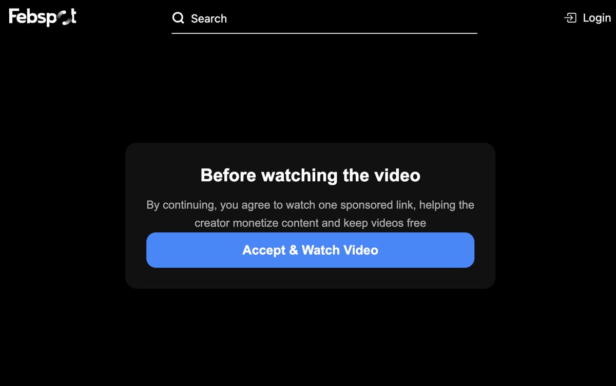 febspot's tweet image. 🚀 Febspot launches a new monetization model — now live! Creators can earn up to 10× higher CPM as every video is monetized via advertisers. Watch 1 sponsored link → support creators → keep videos free. febspot.com
