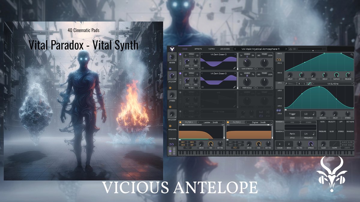 Discover new emotional depths with Vital Paradox! 🤖✨

This collection features 40 meticulously crafted pad presets built exclusively for the Vital synthesizer. These patches transition from dark, brooding tension to bright, ethereal hope, providing a vast palette of evolving