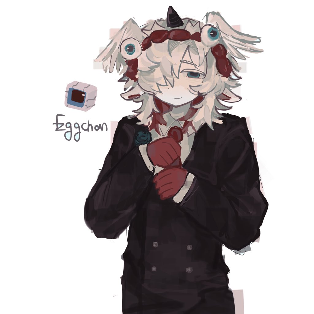 3hu1x33's tweet image. Original design：@Fuziyams 
#eggchanfanart