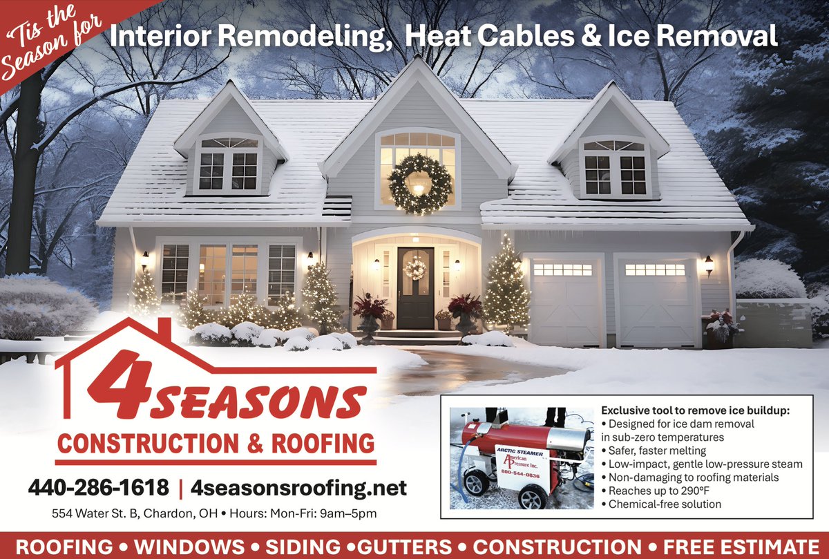 Winter is here, but we’re still hard at work! If you need help with any home projects this season, we’re ready when you are.
