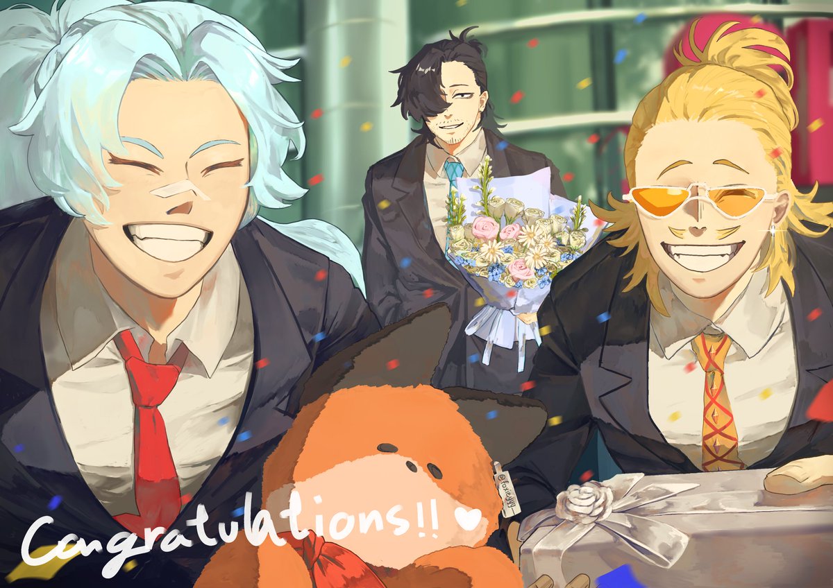 <a href="/azari713/">AZARI</a> She graduated, so I brought 3 baka to see her! Congratulations 🎊💞 

#aizawa