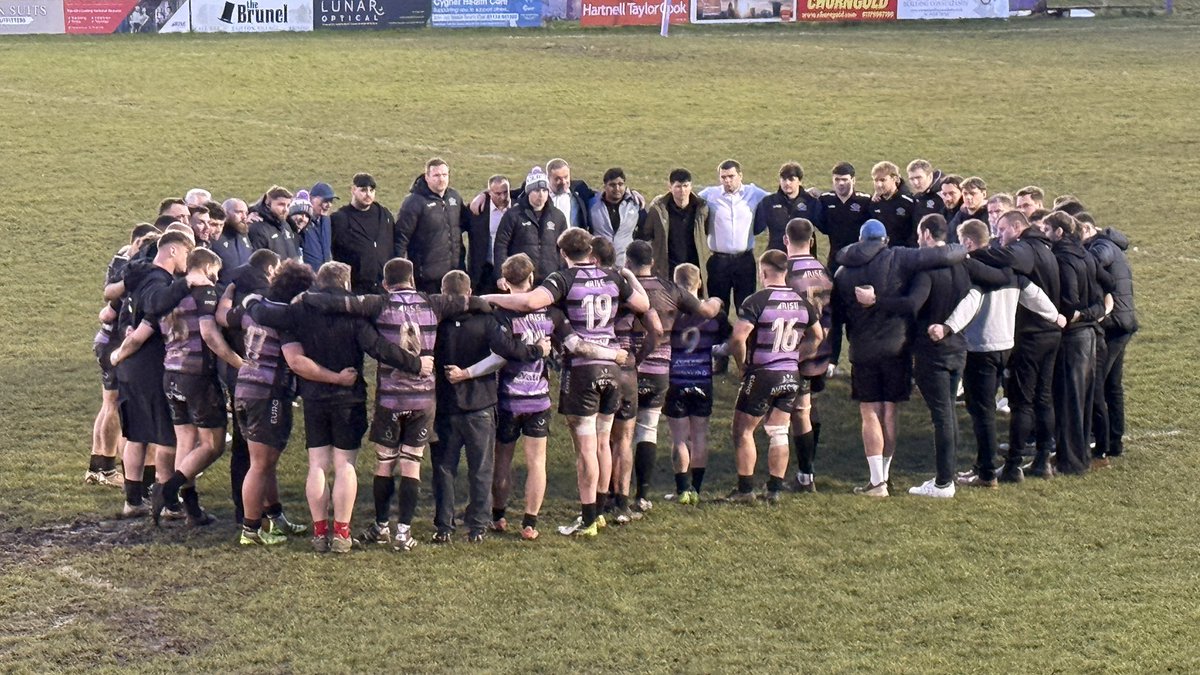 cliftonrugby's tweet photo. After a day when all 3 senior teams winner home, the combined squad celebrates together. https://t.co/iVotY0ZKPG