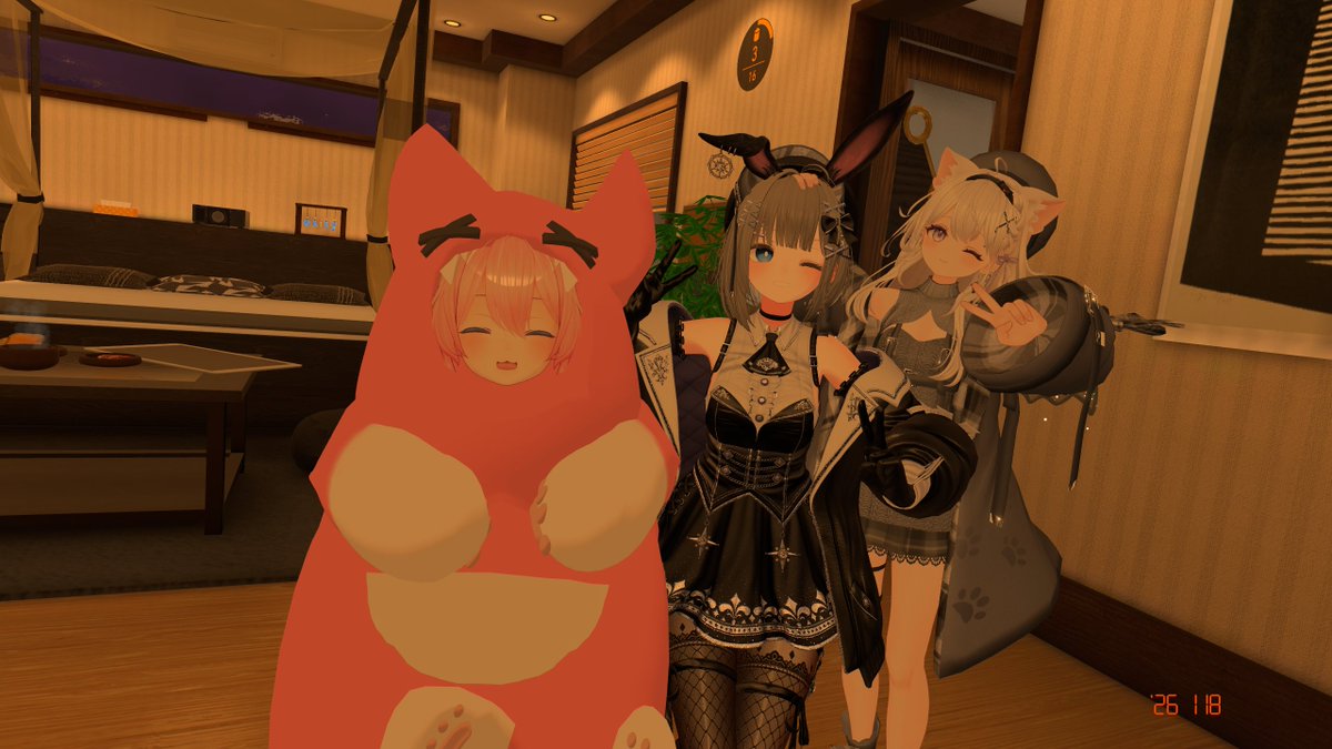 ヴェラさんの所に遊びに行ったりへきるさんの所に遊びに行ったりしてた～!
最後は寝る前に少しだけインスタンス開いてのんびり! 