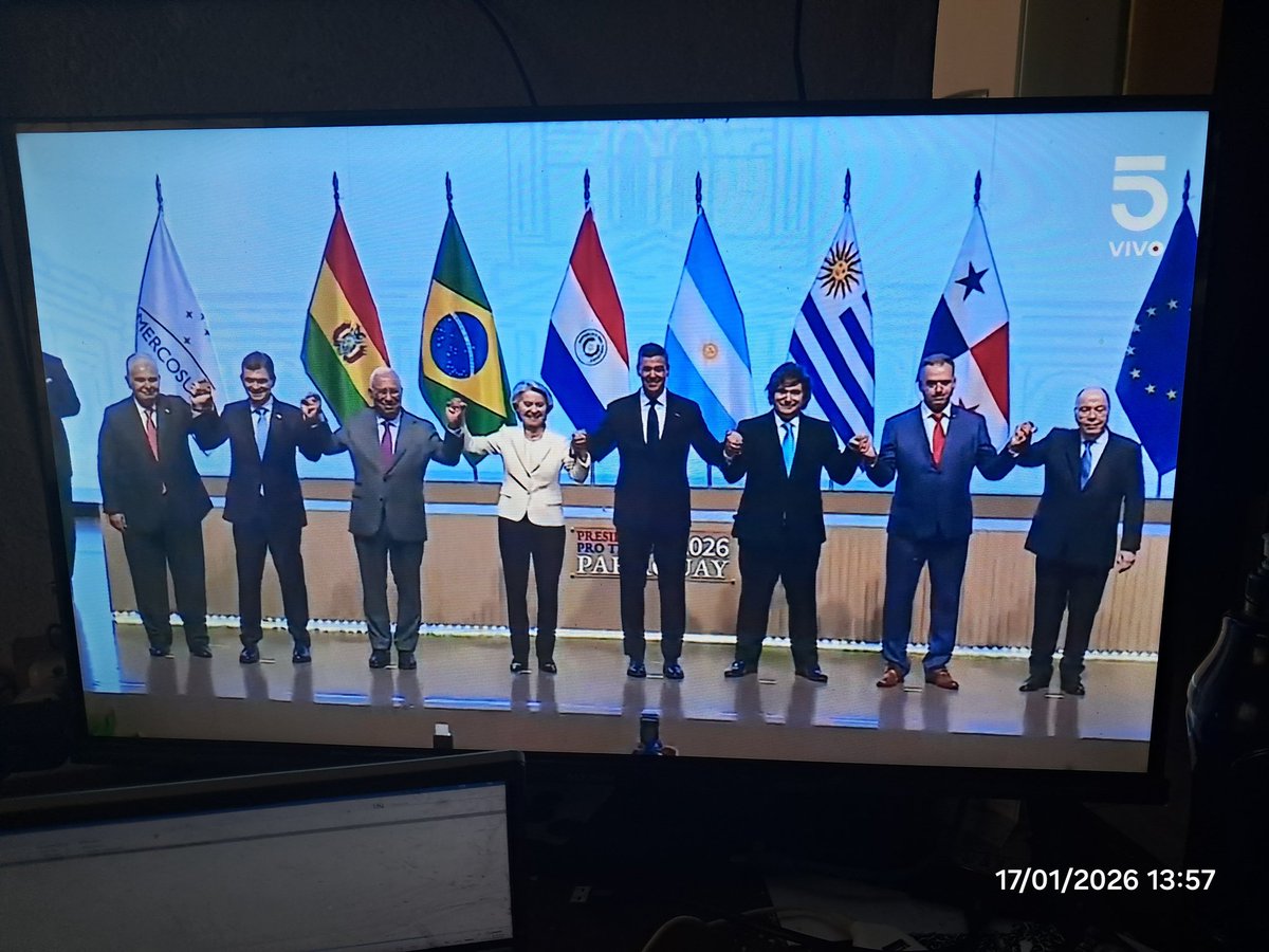 17 DE ENERO DEL 2026

Ya firmaron el acuerdo Unión Europea-Mercosur.