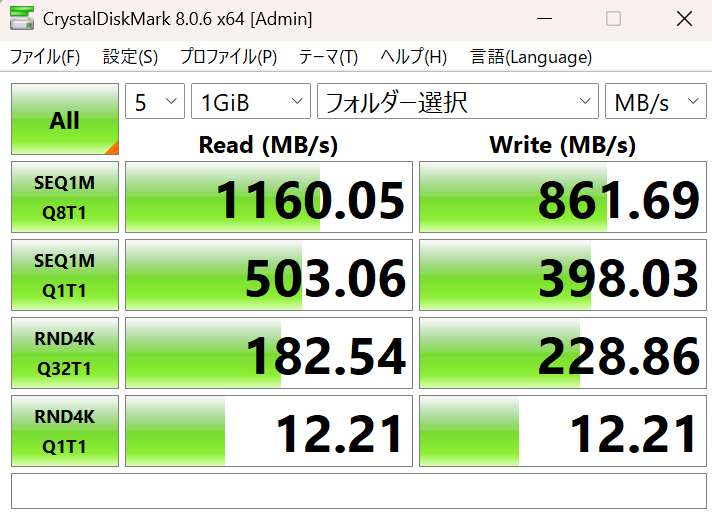 gau210's tweet photo. #NAS を新調して #10GbE 化
280MB/sのHDD4台のRAID10構成なので転送性能はR/W=1000/500MBを少し超える計算
WはSSDキャッシュで補ってRWともに1000MBレベルにできるはず
紆余曲折の末、狙い通りの性能に
１枚目：キャッシュなし
２枚目：キャッシュあり
こんな性能必要性皆無ですが構築作業楽しかった！ https://t.co/XcZEWudetr
