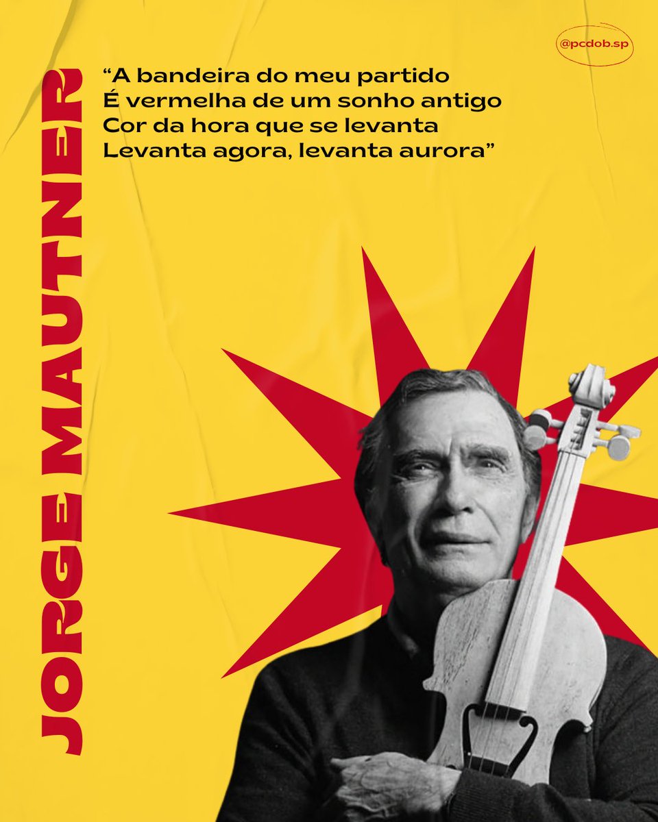 Henrique George Mautner, conhecido pelo Brasil afora por Jorge Mautner é músico, compositor, escritor, poeta e um profundo conhecedor das questões nacionais. Em 2017, A Bandeira do Meu Partido, canção de sua autoria, tornou-se o hino oficial do PCdoB.

Feliz aniversário, mestre!