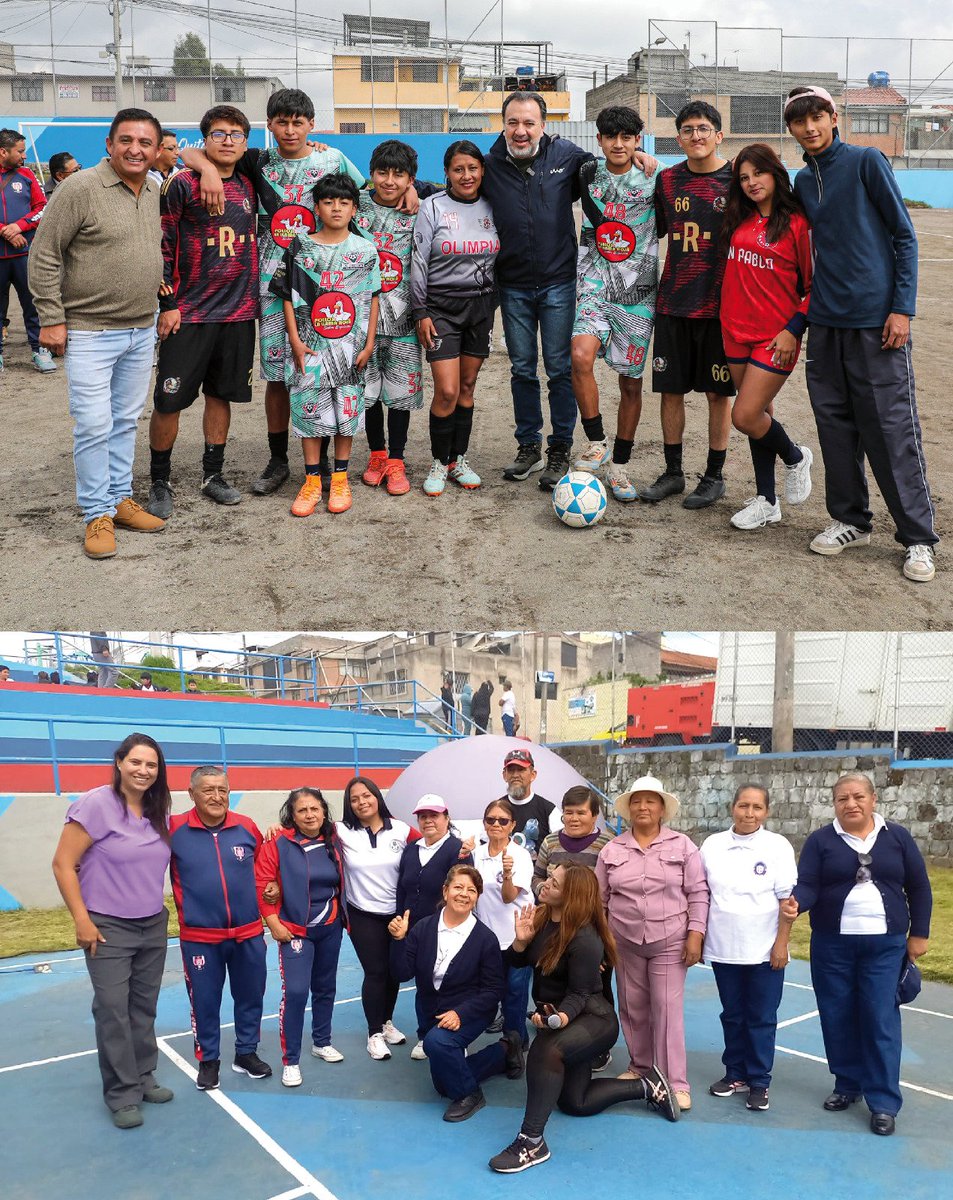 🏟️ #QuitoConObras | Luego de 20 años Liga Deportiva Barrial San José de Guamaní, recibe obras que hoy permiten jugar, entrenar y compartir en un espacio seguro, iluminado y renovado.

💙 Haz 30 minutos de actividad física al día.

#QuitoRenace
#QuitoNoSeDetiene