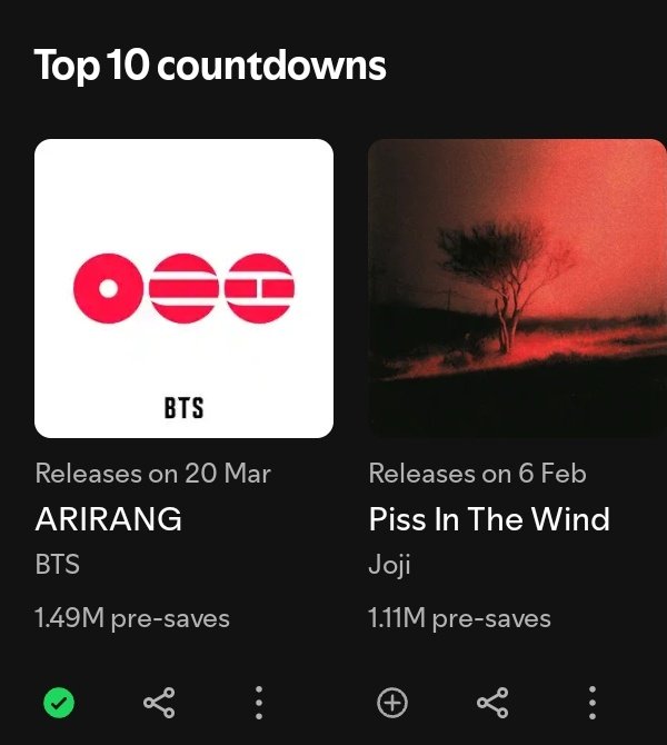 OH MY GOD GUYS ??  1.49M PRE SAVES AND #1 ON TOP 10 COUNTDOWNS 😭😭