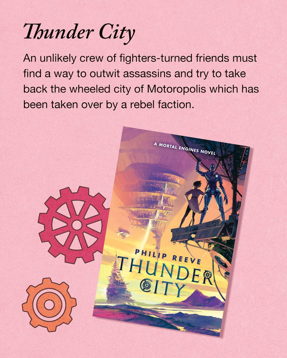 ireadya's tweet image. Go for a wild ride with Thunder City and Bridge of Storms, the thrilling companion novels by @philipreeve1 set in the iconic steampunk world of Mortal Engines ⚙️
