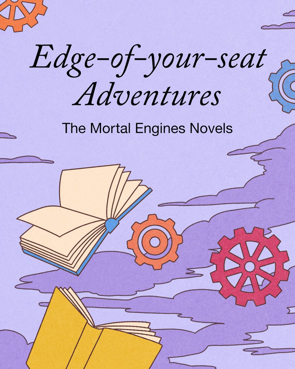 ireadya's tweet image. Go for a wild ride with Thunder City and Bridge of Storms, the thrilling companion novels by @philipreeve1 set in the iconic steampunk world of Mortal Engines ⚙️