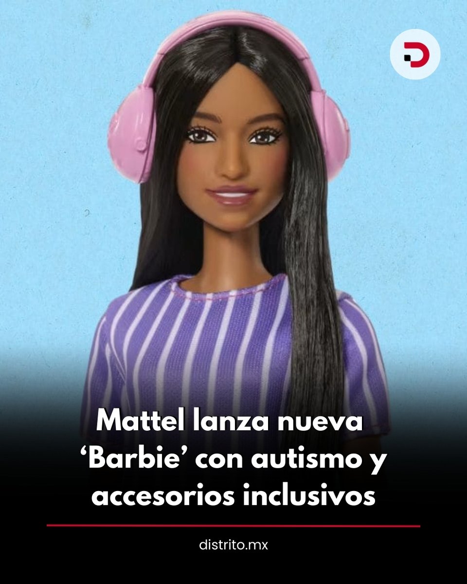 DistritoMX1's tweet image. 🔴 Mattel presentó oficialmente la primera Barbie diseñada para representar a personas dentro del espectro autista, un lanzamiento que marca un nuevo avance en inclusión dentro del mundo del juguete.

➡️ distrito.mx/?p=15040