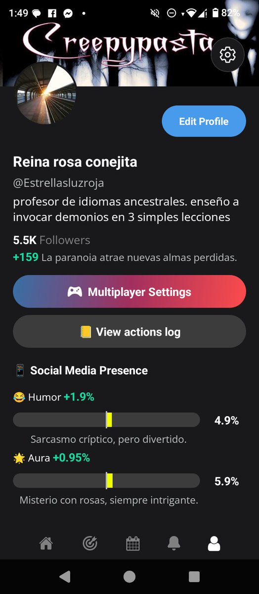 Vale218San's tweet photo. Dios mío soy una de los creepypastas ya soy
Me gusta cuántas gente tengo dios mío 😍😊🫀
Dios mío me asombra
#creepypasta #slenderman #proxys #seguidores #Siguelamejor #TikTokLIVE #youmadeit #AnimeJapan2026 #ResidentEvil4Remake
https://t.co/osqTXib3oW
Sígueme ❤️🔁💬 https://t.co/UzlsXPXceZ