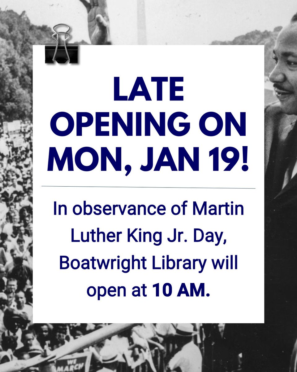 Boatwright Library tweet media