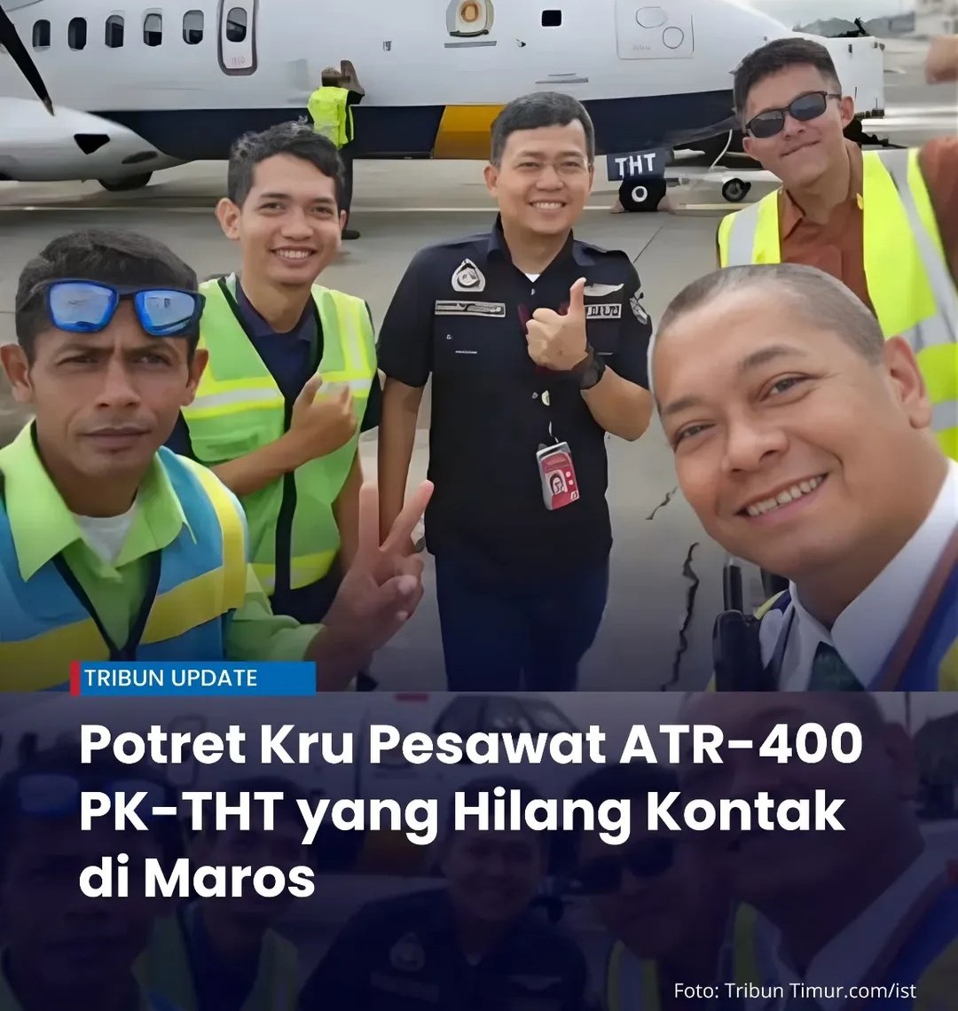 MAditya45180's tweet image. Pesawat ATR 400 milik Indonesia Air Transport dilaporkan hilang kontak saat melakukan penerbangan dari Bandara Adi Soecipto Yogyakarta menuju Bandara Internasional Sultan Hasanuddin Makassar, Sabtu (17/1/2026) siang. Pesawat diduga jatuh di wilayah Kabupaten Maros. Berdasarkan…