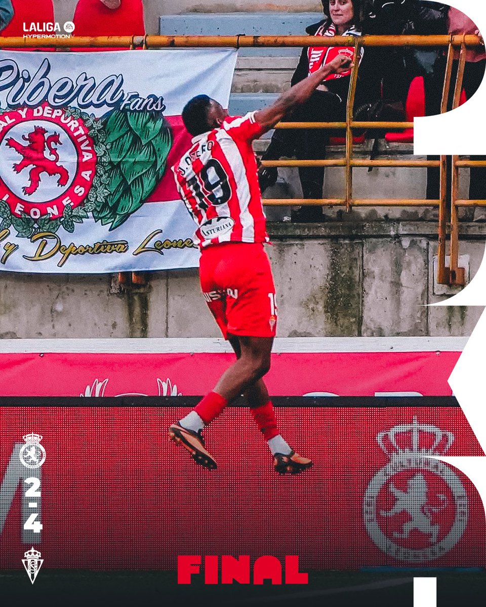 RealSporting's tweet image. ¡¡Victoria del 𝑺𝑷𝑶𝑹𝑻𝑰𝑵𝑮!! 

¡Gran trabajo, equipo! ¡𝑷𝒖𝒙𝒂! 🔴⚪

⌛ Final | 2-4 |    

#CulturalRealSporting 
#LALIGAHYPERMOTION