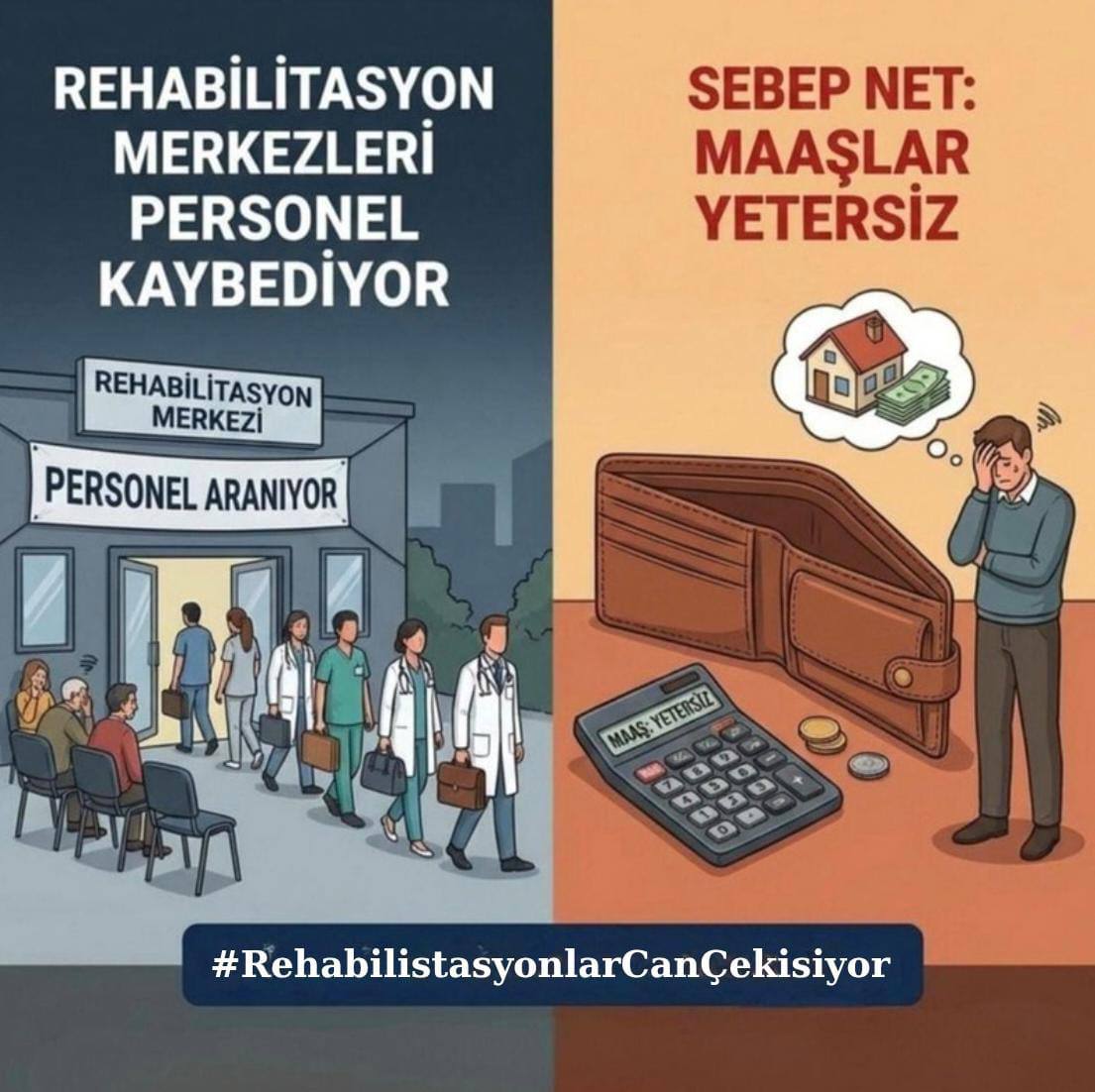 Özel eğitim ertelenemez,
görmezden gelinemez.
Çocuklarımızın geleceği buna bağlı.
#RehabilitasyonlarCanÇekişiyor
<a href="/RTErdogan/">Recep Tayyip Erdoğan</a> <a href="/EmineErdogan/">Emine Erdoğan</a> <a href="/cbsbb/">T.C. Cumhurbaşkanlığı Strateji ve Bütçe Başkanlığı</a> <a href="/tcmeb/">Millî Eğitim Bakanlığı</a> <a href="/tcailesosyal/">T.C. Aile ve Sosyal Hizmetler Bakanlığı</a> <a href="/HMBakanligi/">T.C. Hazine ve Maliye Bakanlığı</a> <a href="/memetsimsek/">Mehmet Simsek</a> @Yusuf_Tekin