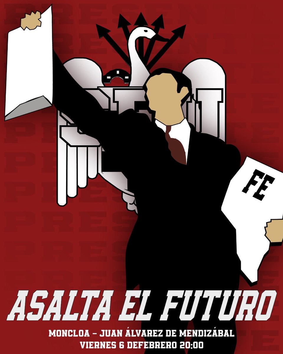 SEU_es's tweet image. ASALTA EL FUTURO

🗓 6 de febrero
🕕 20:00 h
📍 Metro Moncloa - C/Juan Álvarez de Mendizábal

¡¡ACUDE!!