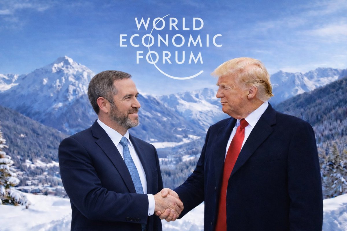 TheCryptoSquire's tweet image. 🚨 BREAKING NEWS 🚨

A major week is coming up.

The World Economic Forum meets in Davos from January 19 to 23, 2026 🇨🇭 

Ripple CEO Brad Garlinghouse will attend, along with U.S. President Donald Trump. 

This matters. #XRP 🇺🇸