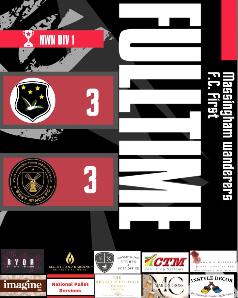 Battle to get a draw in the last minute with 9 men on the pitch.

A battling performance but nowhere near our best.

Still in our hands.