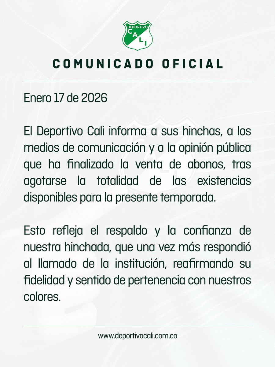 Deportivo Cali tweet media
