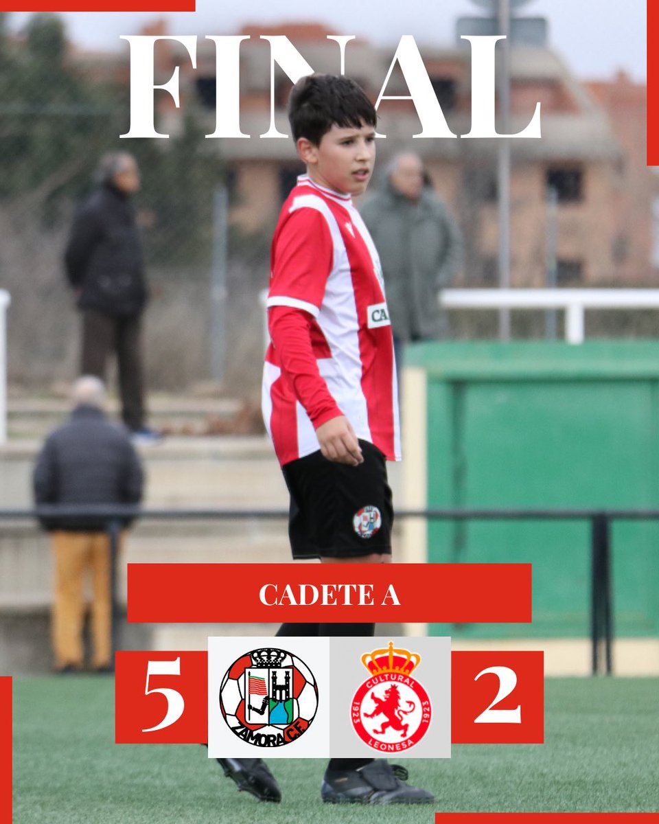 𝗖𝗔𝗗𝗘𝗧𝗘 𝗔 | ✅ Jornada 16

Cadete A 5️⃣ 🆚 2️⃣ <a href="/CultuAcademia/">Cultu Academia</a> 

#CanteraZCF |
#ElCorazonDelClub ❤🤍
