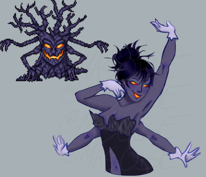 masobe_'s tweet photo. two unfinished pieces imagining #terraria bosses as beautiful women
yay https://t.co/avUlR725Ob