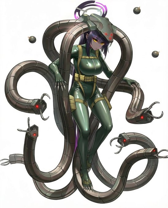 メタルギアソリッド4
ラフィング・オクトパス 姿のブルーアーカイブの角楯カリン 