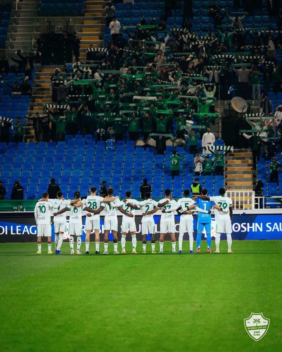 اللهم لك الحمد.. 3 نقاط ثمينة وصعبة أمام الخلود تواصل بها مسيرة الفريق القوية في الدوري.

فوز يؤكد اقترابنا أكثر من الصدارة، ويثبت استمرارنا في المنافسة بثبات وقوة، وبإذن الله نمسك بسلسلة انتصارات تعزز موقعنا وتقرّبنا من القمة خطوة بخطوة 💚