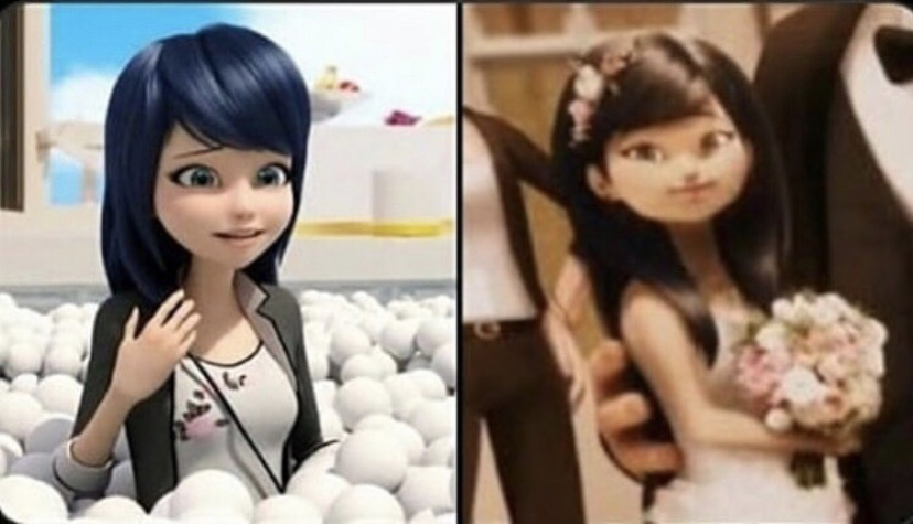 I love the resemblance between Marinette and Sabine here so much, they gotta bring back hair down Marinette soon