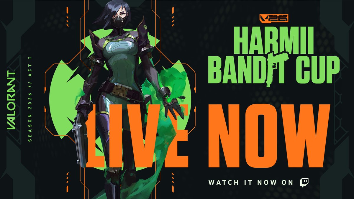 VALORANTde's tweet photo. Wir starten den @Harmii_ Bandit Cup JETZT!

📺 Kommt vorbei: https://t.co/WYCueo8rSY https://t.co/hIXUJkl57Z