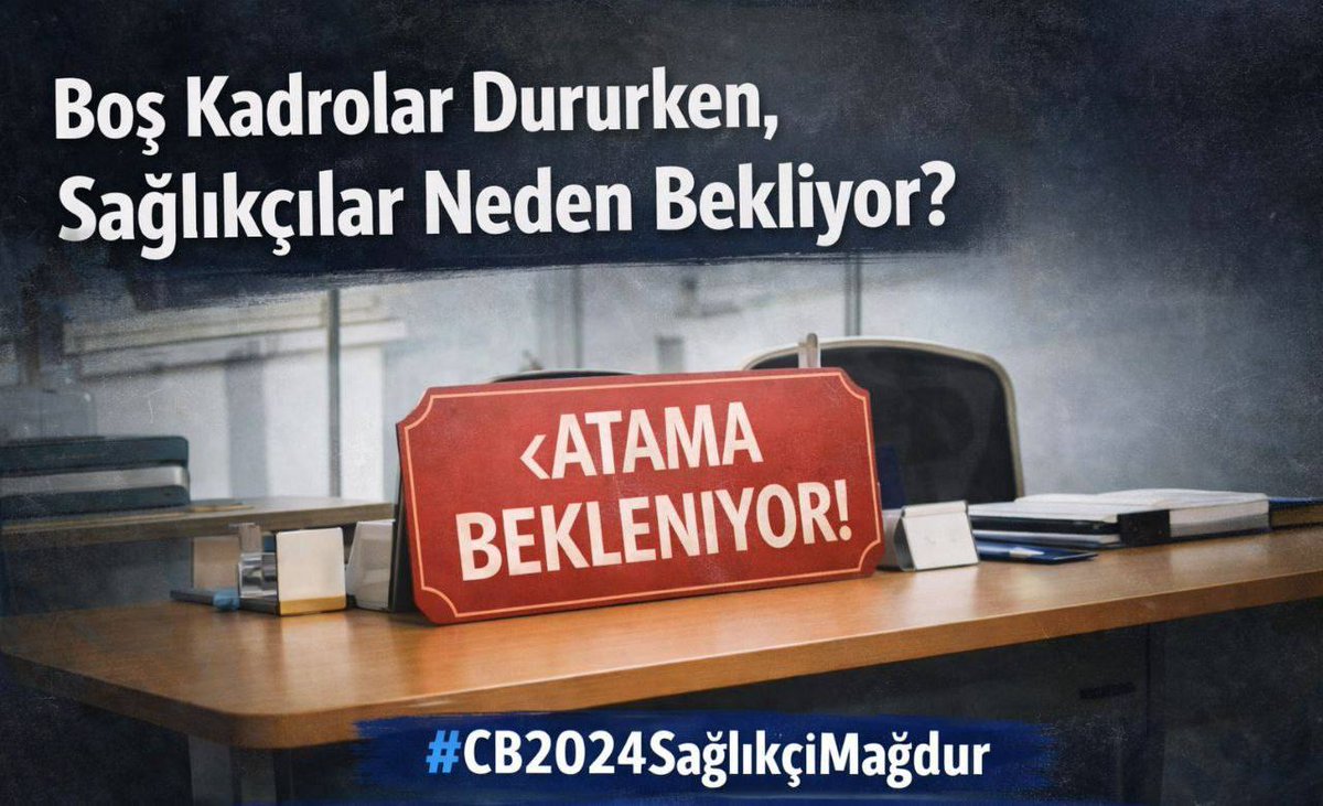 2024 KPSS giren adaylar mağdur edilmesin. Yeni bir atama binlerce bekleyen adayın hakkı.

<a href="/dbdevletbahceli/">Devlet Bahçeli</a> <a href="/RTErdogan/">Recep Tayyip Erdoğan</a>
<a href="/drmemisoglu/">Prof. Dr. Kemal Memişoğlu</a> <a href="/memetsimsek/">Mehmet Simsek</a>

#CB2024SağlıkçıMağdur
