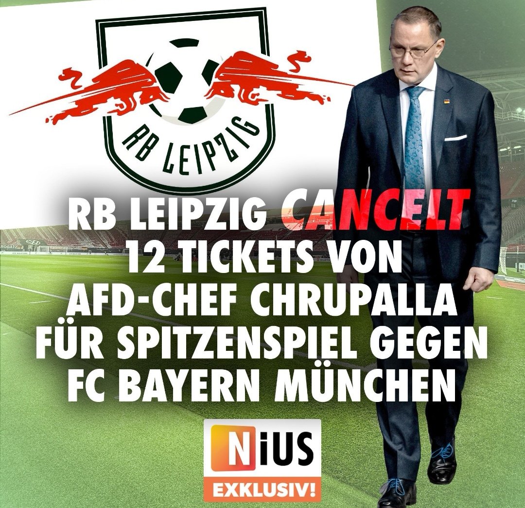 Ich wünsche Euch Allen einen schönen Abend und <a href="/RBLeipzig/">RB Leipzig</a>, dass sie haushoch verlieren.