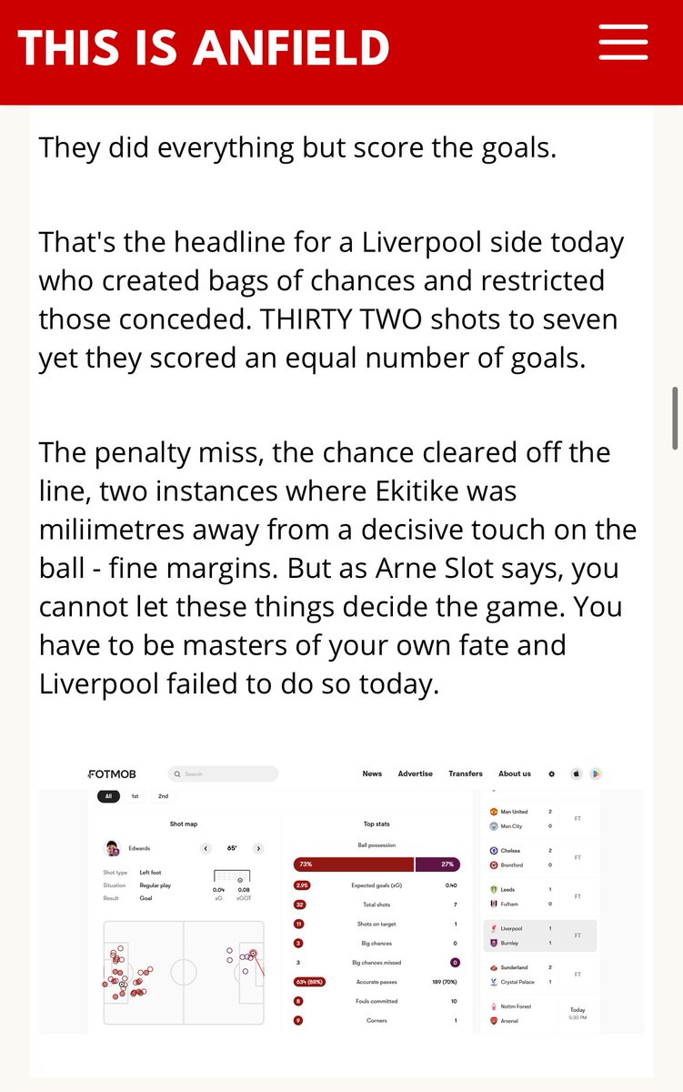 If I thought changing the manager would change this, I’d be hoping it happened sooner than later. I don’t think it would. 

I think if you changed the manager of Liverpool Football Club now you would be equally likely to get performances and results like this. #LFC #YNWA