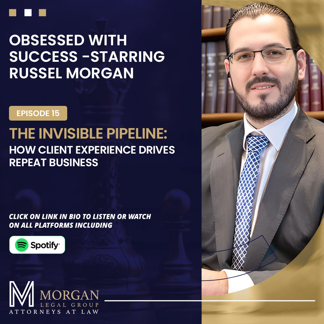 MorganLegalNY's tweet image. Russel Morgan built an entire department for one mission — make every client feel valued.

Click the links below to watch the full episode

Website Podcast Page:
morganlegalny.com/obsessed-with-…

YouTube
youtube.com/playlist?list=…

#ClientSatisfaction #ClientCare