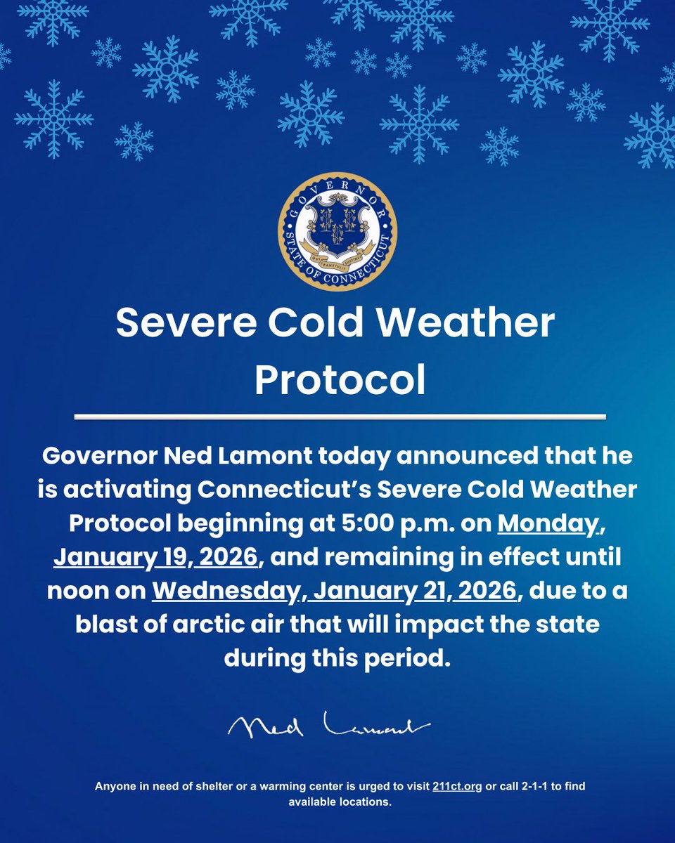 Governor Ned Lamont tweet media