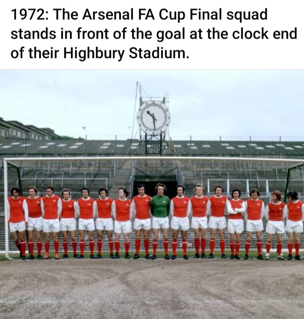 The great 1970s Arsenal team.  With the likes of "Charlie George Alan Ball Pat Rice Bob Wilson John Radford and the great Liam Brady" !!