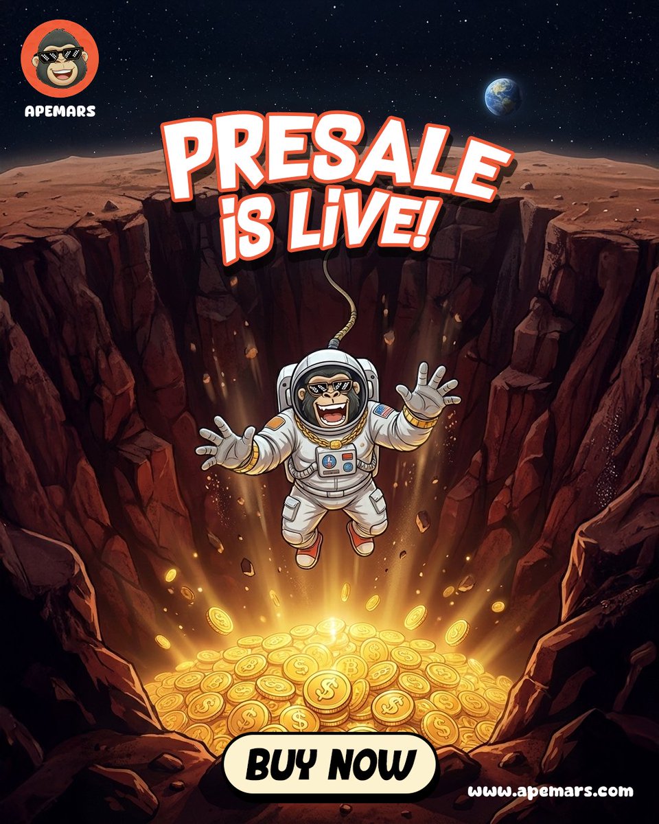 🚨 STAGE 5 IS ABOUT TO GO LIVE 🚨

4 stages gone in record time.

This price disappears forever once the switch flips.

Momentum is real.

Early windows are closing.

Stage 5
 is loading… ⏳

apemars.com/buy-now/ape-jn…