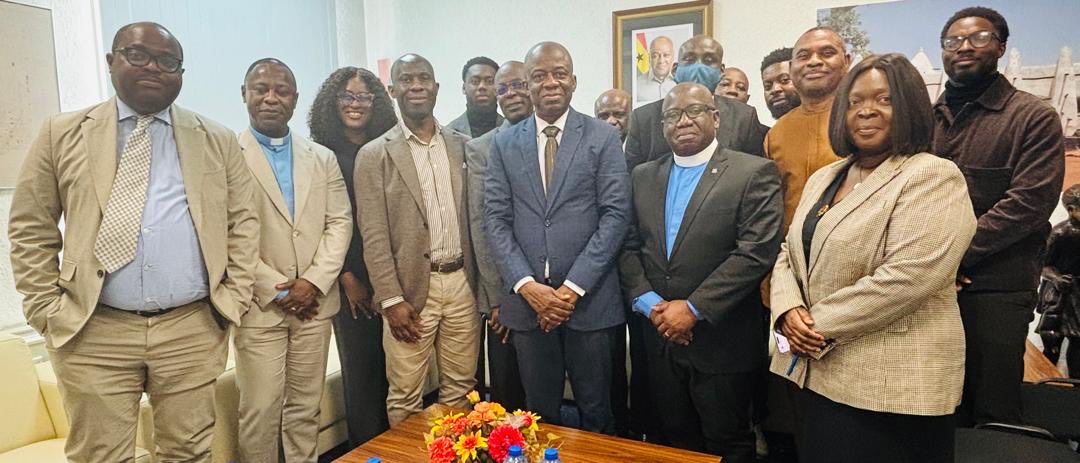 GhanaEmbNL's tweet photo. H.E. Eddison Mensah Agbenyegah, Ghana’s Ambassador to the Netherlands, met with Ghanaian clergy on Thursday, 8 January 2026, to strengthen engagement with faith-based leaders and advance shared development goals. The clergy pledged their support for the success of the mission. https://t.co/h0I9v6872P